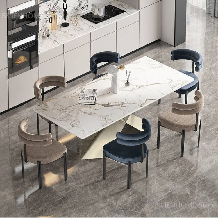 Итальянские стулья для дома в ресторане, кабинета, обеденные стулья, дизайнерская кухня, задняя часть, современный простой обеденный стул для дома, отеля