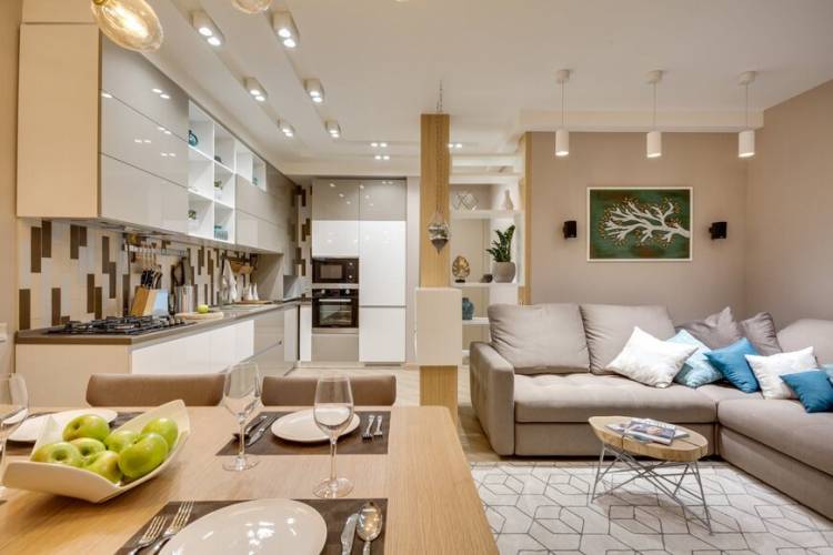 Оранжевый диван в интерьере кухни: 72+ идей дизайна