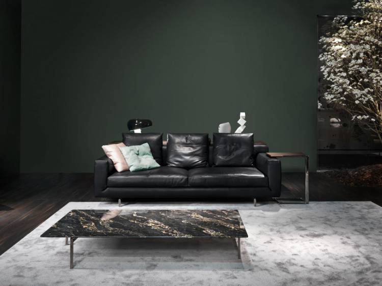 Черный диван на кухне в интерьере: 50+ идей дизайна
