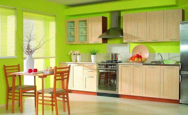 Идеи кухонного интерьера Зеленая кухня