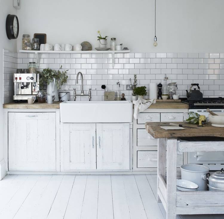 Плитка кабанчик белая в интерьере кухни: 85+ идей дизайна