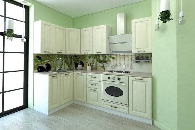 Модульный кухонный гарнитур Белла ваниль по выгодной цене в интернет-магазине HOFF