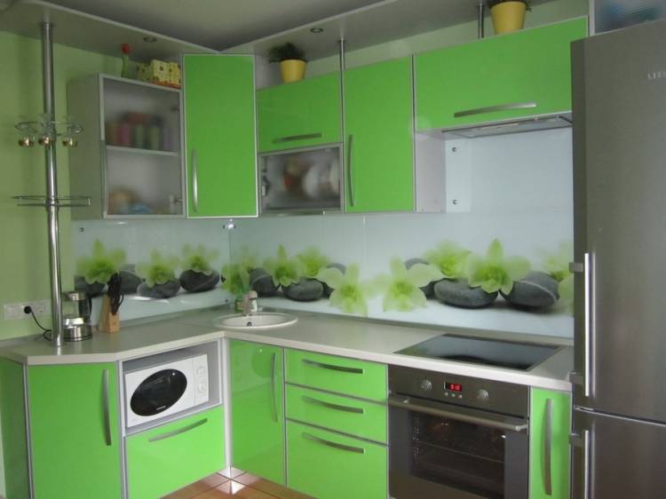 Зеленые кухни, кухни зеленого цвет