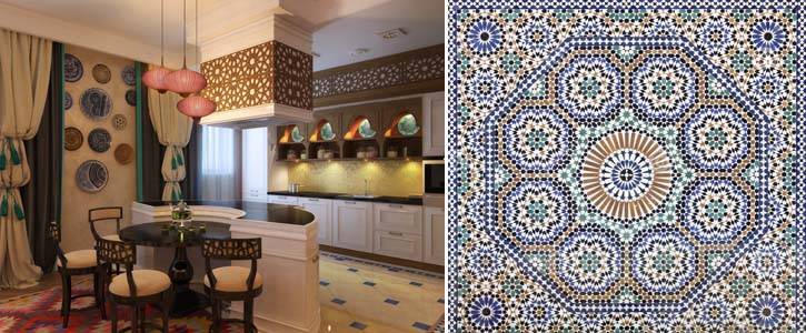 Кухня в арабском стиле, дизайн интерьер, фото, ремонт