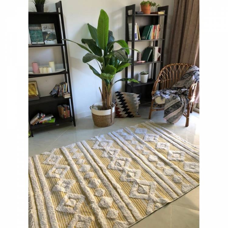 Натуральный хлопковый ковер-килим в интернет-магази
