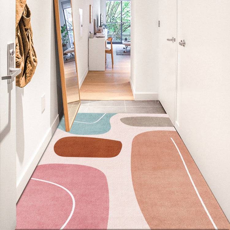 Ковер для гостиной в скандинавском стиле, простой абстрактный нескользящий дверной коврик, офисные высококачественные ковры, украшение для дом