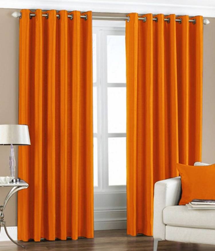 Оранжевые шторы