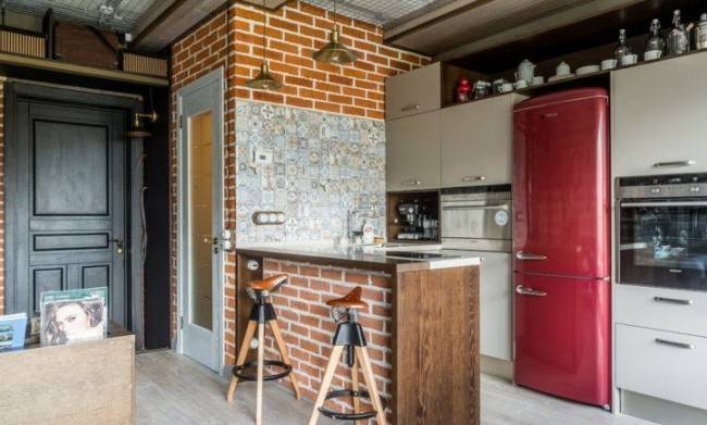 Зонирование кухни и коридора: 100 фото в интерьере