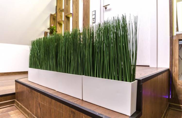Искусственная трава в горшке, декоративная зеленая травка в горшках для интерьера квартиры и дом