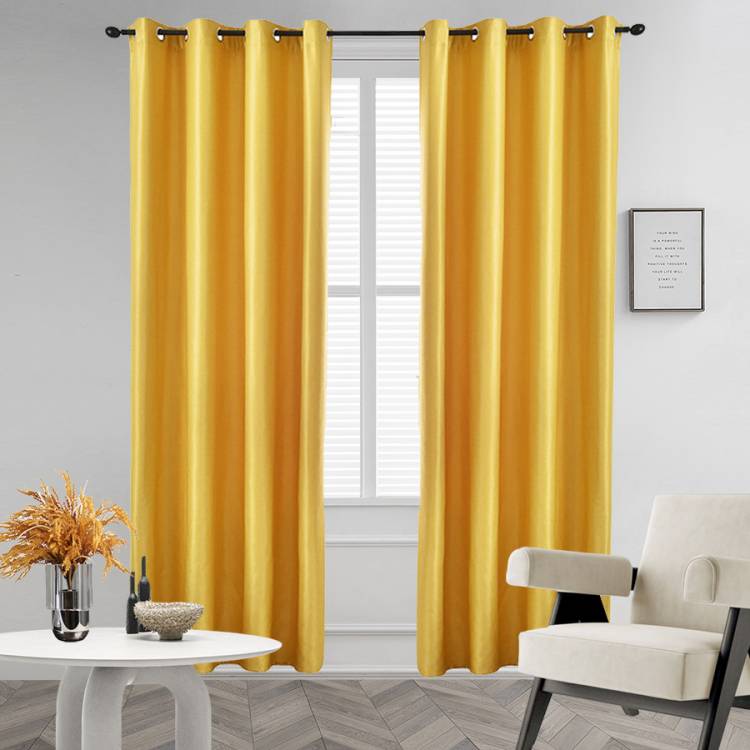 Желтые современные затемненные шторы для гостиной, оранжевые однотонные плотные шторы для спальни, занавески для кухни, ткань Cortinas