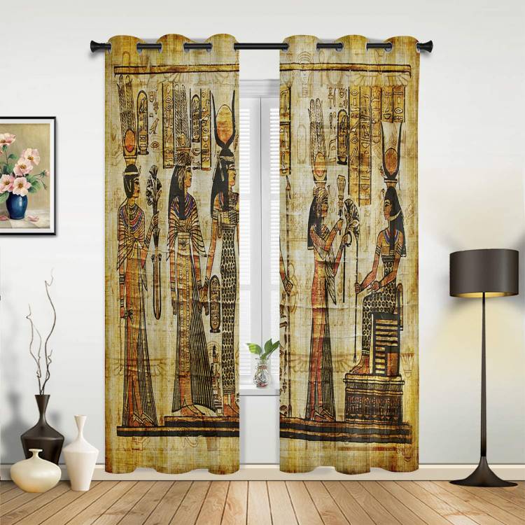 Настенные шторы в стиле ретро из древнего Египта, настенные занавески для спальни, гостиной, занавески для кухни, детской комнаты, Современный домашний декор