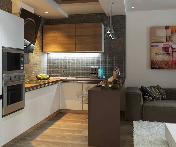 Интерьер квадратной кухни с диваном: 77+ идей дизайна