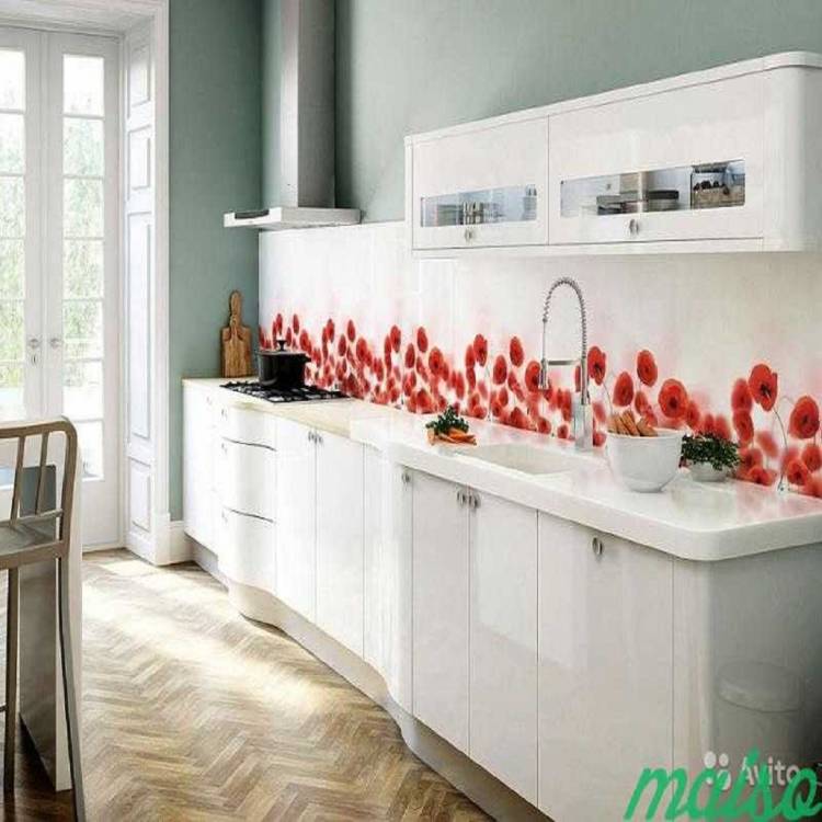 Маки», настенная панель, кухонный фартук, пластиковый Декор ABS кухонная настенная панель, кухонный фарту