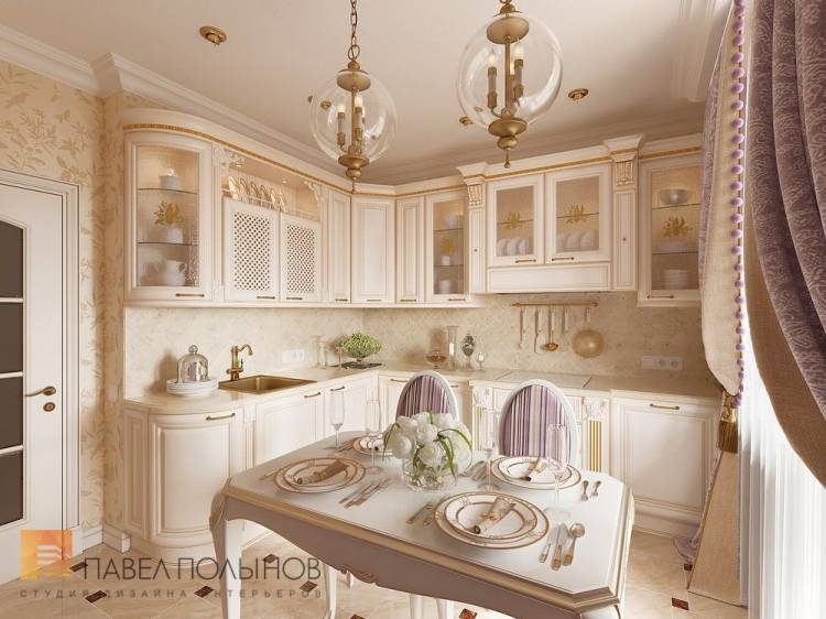 Дизайн интерьера кухни в классическом стиле: 172 фото дизайна