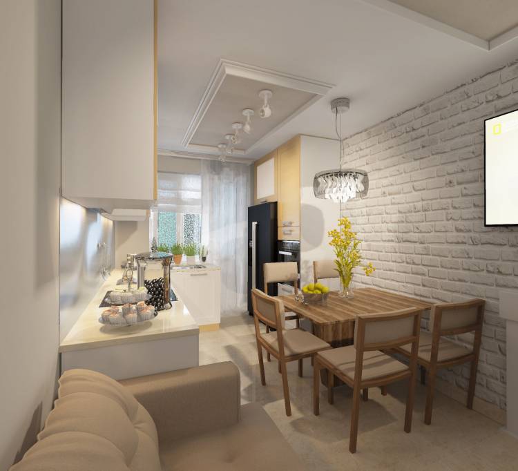Бежевый диван на кухне: 103+ идей стильного дизайна