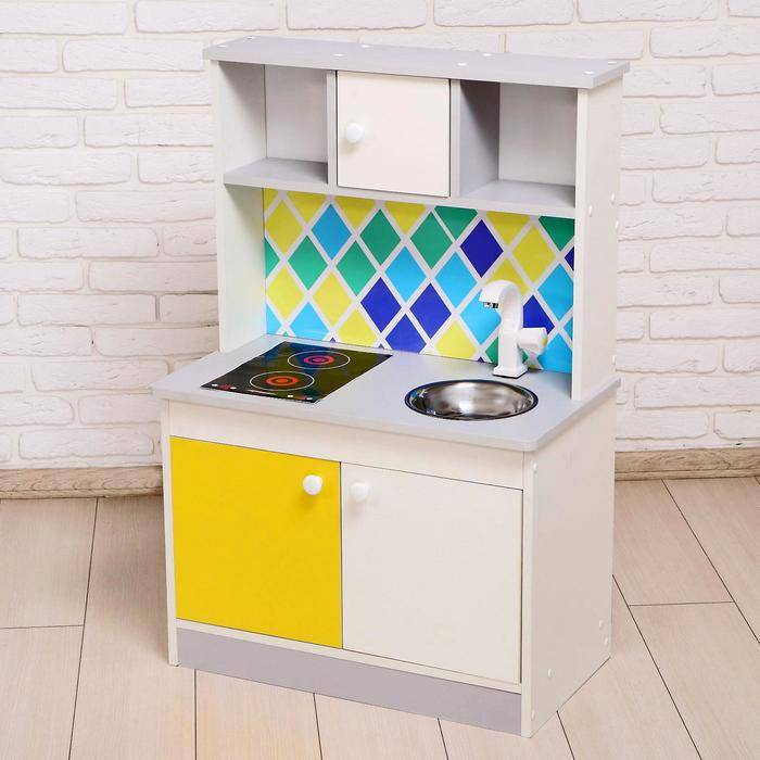 Игровая мебель «Детская кухня», цвет корпуса бел