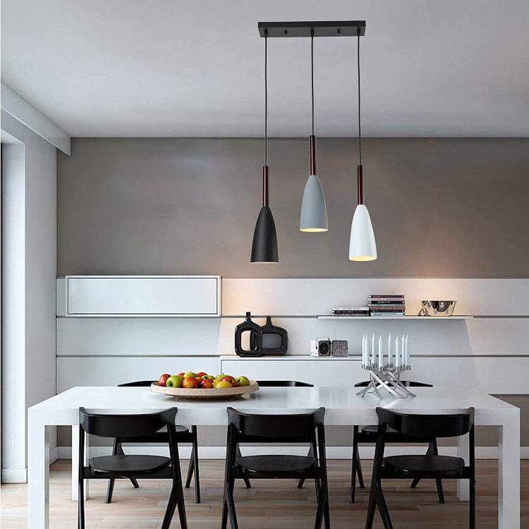 Современный подвесной светильник в скандинавском стиле, освещение над обеденным столом, кухонным островом, Подвесная лампа для столовой, люстра с