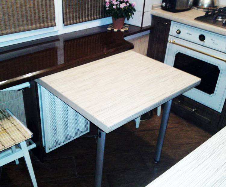 Раскладной кухонный стол для маленькой кухни