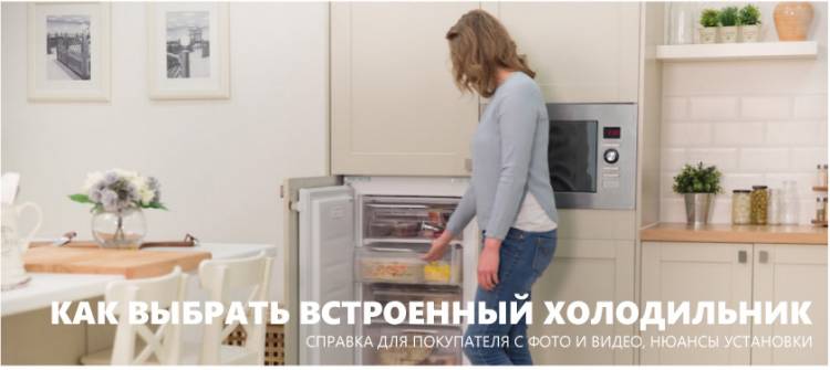 Как выбрать встраиваемый холодильни