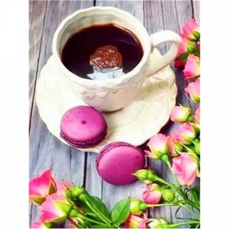 Кофейная чашка с цветами для кухни «сделай сам»