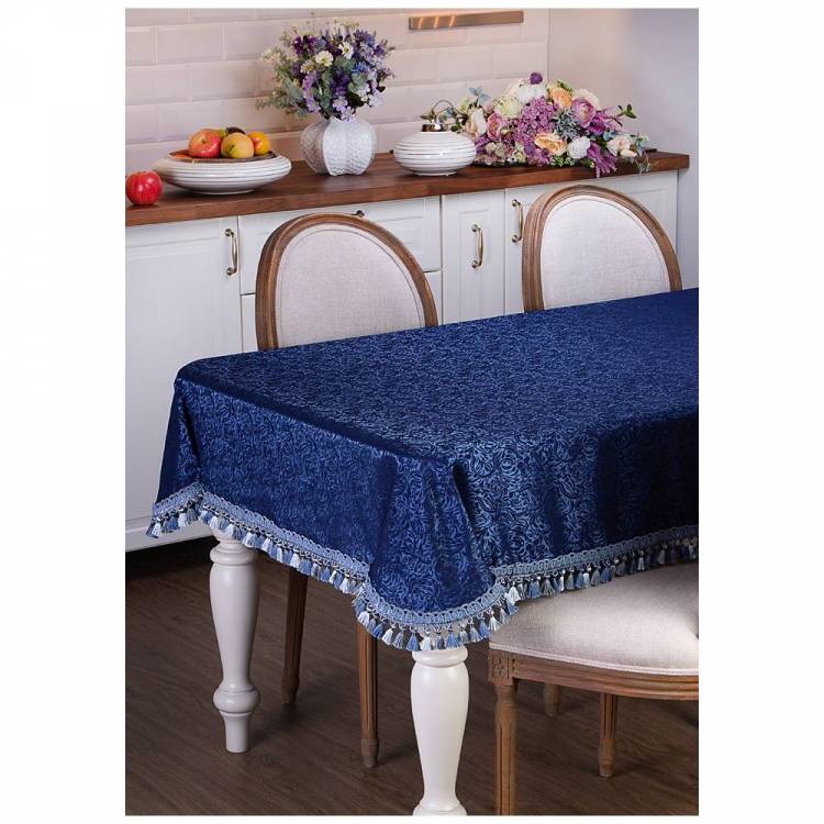 Синий стол на кухню: 98 фото в интерьере
