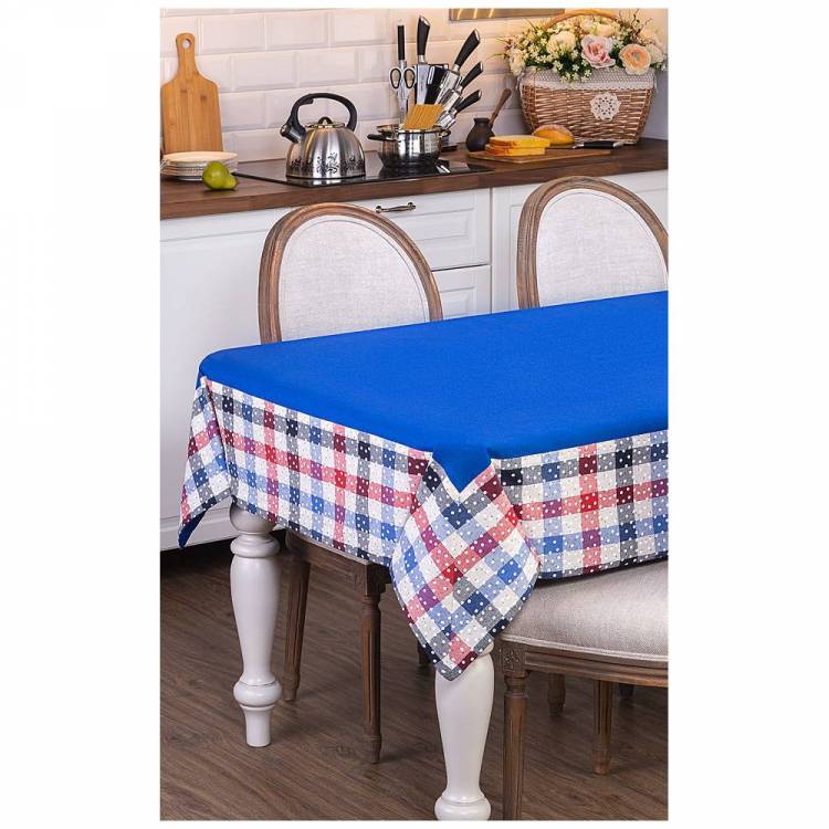 Синий стол на кухню: 98 фото в интерьере