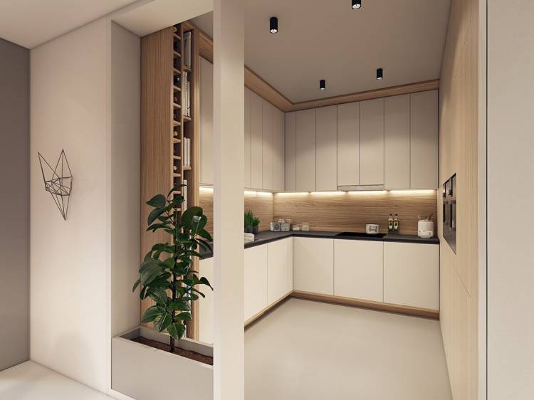Кухня без окна дизайн интерьер