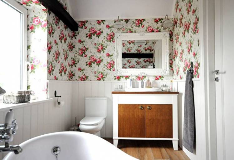 Дизайн ванной комнаты в стиле прованс