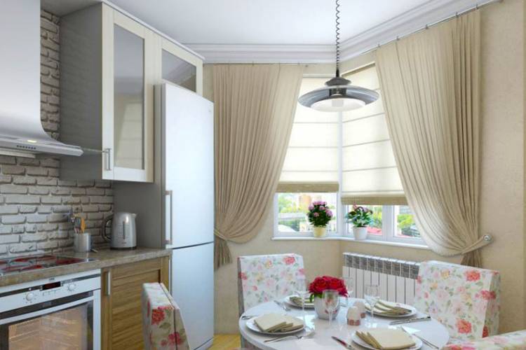 Современные шторы на кухню