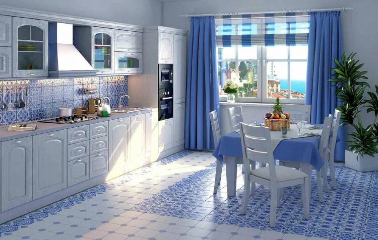 Голубая кухня