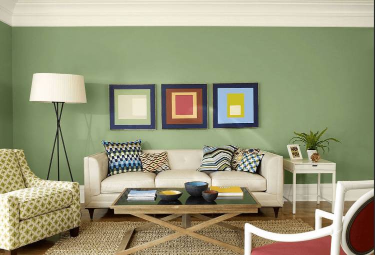 Покраска стен в гостиной как научиться подбирать сочетаемые цвета?