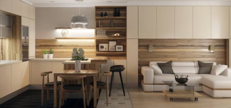 Кухня гостиная с рабочим местом: 63+ идей дизайна