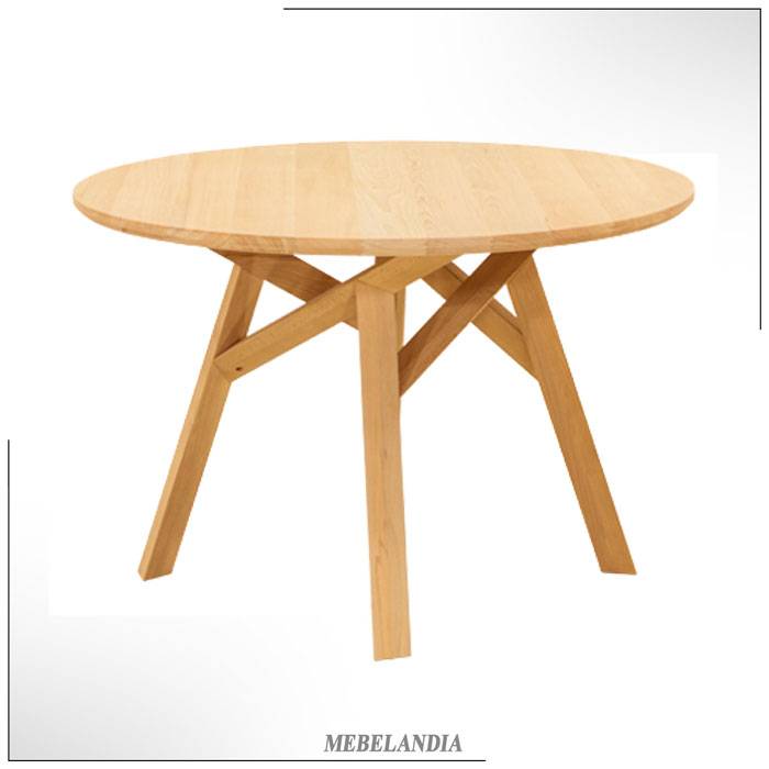 Дизайнерский круглый деревянный стол Джуд
