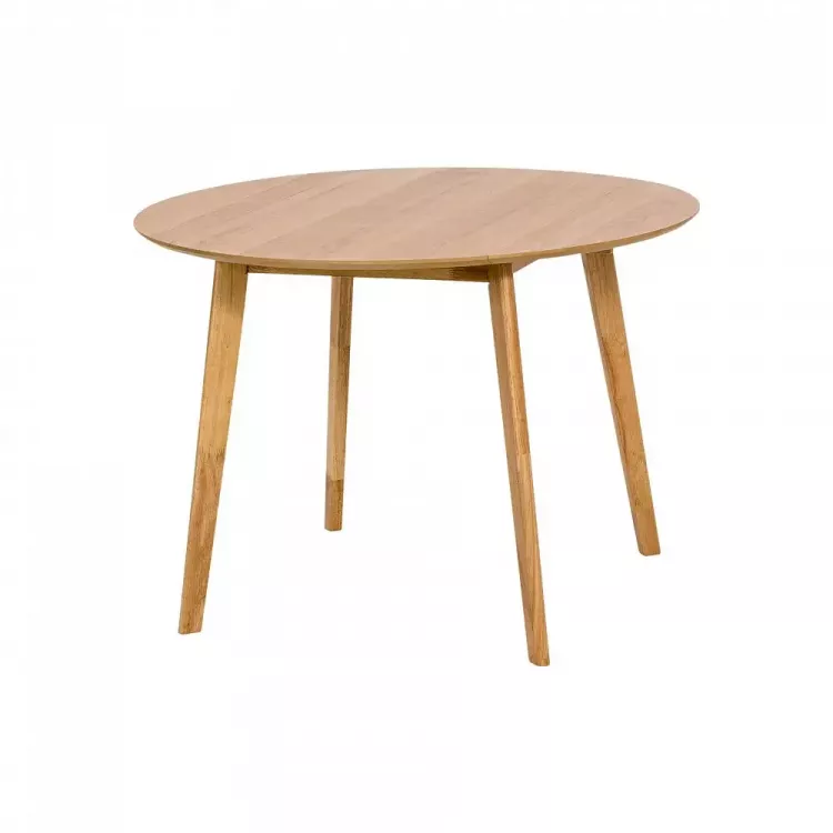 Обеденный стол круглый с деревянными ножками