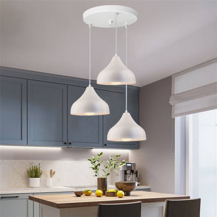 Простые подвесные светильники в скандинавском стиле, алюминиевый современный абажур для кухни, гостиной, столовой, ресторана, люстры