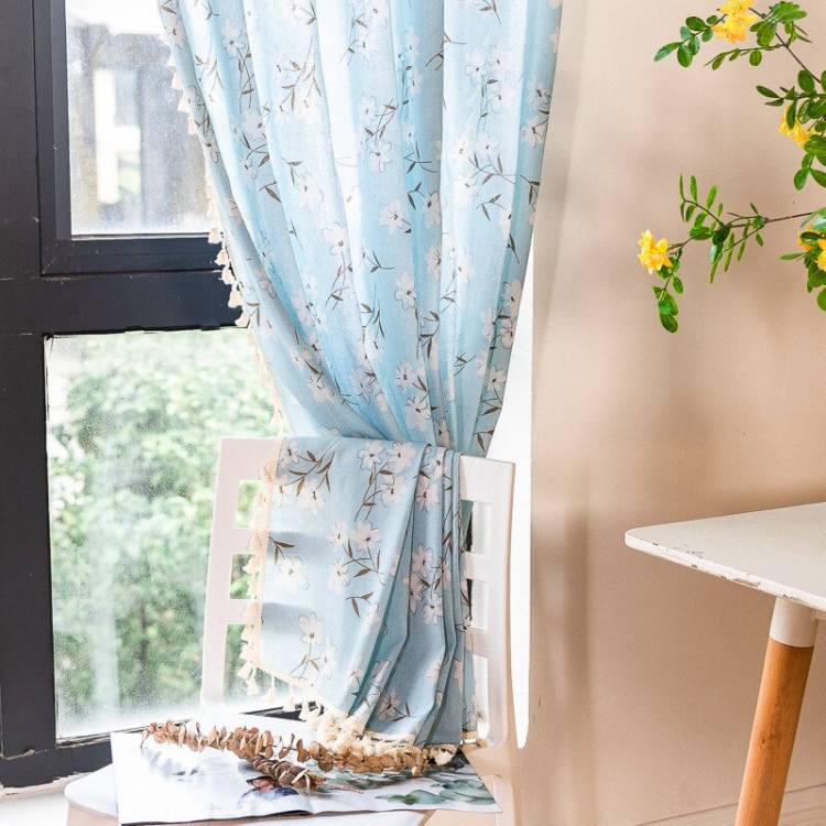 Занавески на окна из хлопка и льна, короткие винтажные декоративные шторы с кисточками для гостиной, занавески для кухни