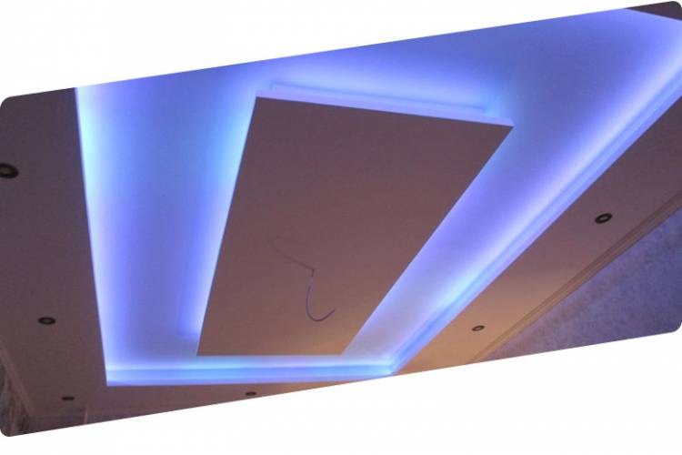 Как сделать двухуровневый потолок из гипсокарт