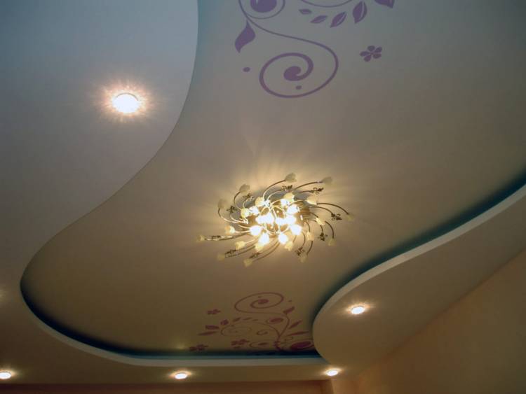 Подвесной потолок из гипсокартона своими руками (двухуровневый и с подсветкой)