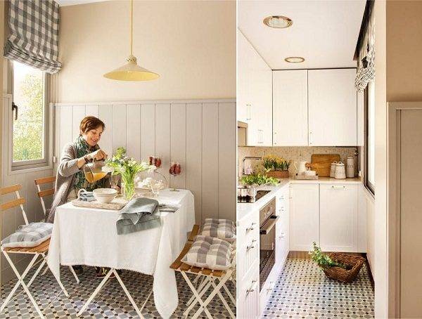 Как оформить окна на кухне в стиле прованс