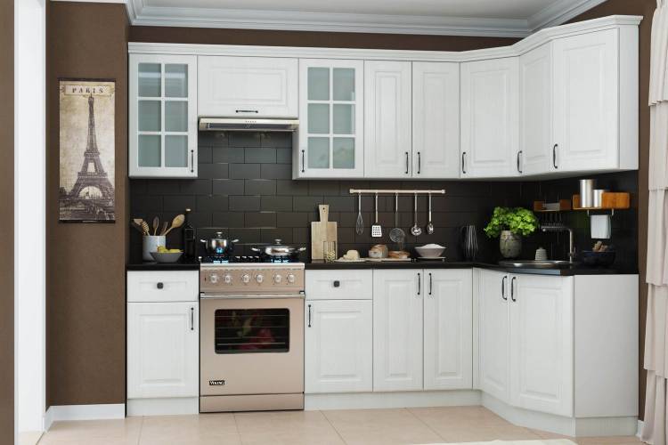 Кухонный гарнитур Белла угловой левый с доставкой по выгодной цене в интернет магазине Hoff