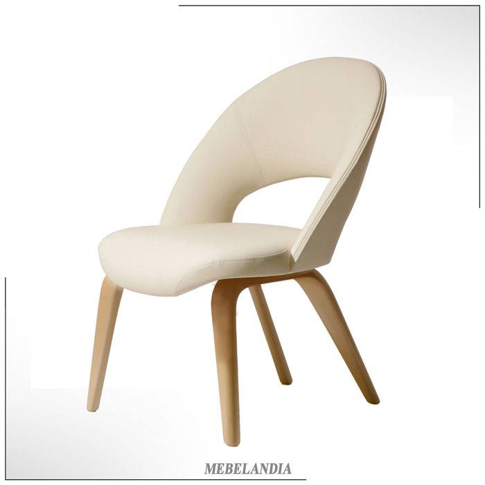 Дизайнерский мягкий стул для гостиной Apriori F из натурального дерева в скандинавском стиле