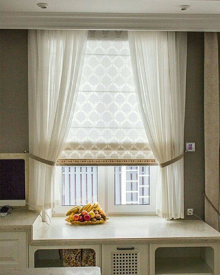 Римские шторы в интерьере фото, римские шторы на кухне, на балконе, в гостиной, в спаль