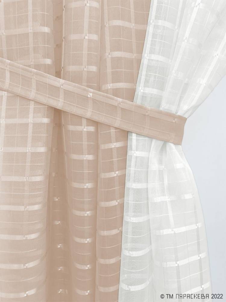 Тюль шторы вуаль для кухни гостиной детской комплект Параскев