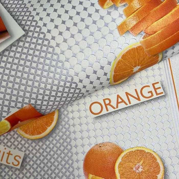 Обои виниловые на бумажной основе супер-мойка Sintra Decoration оранжевые 0