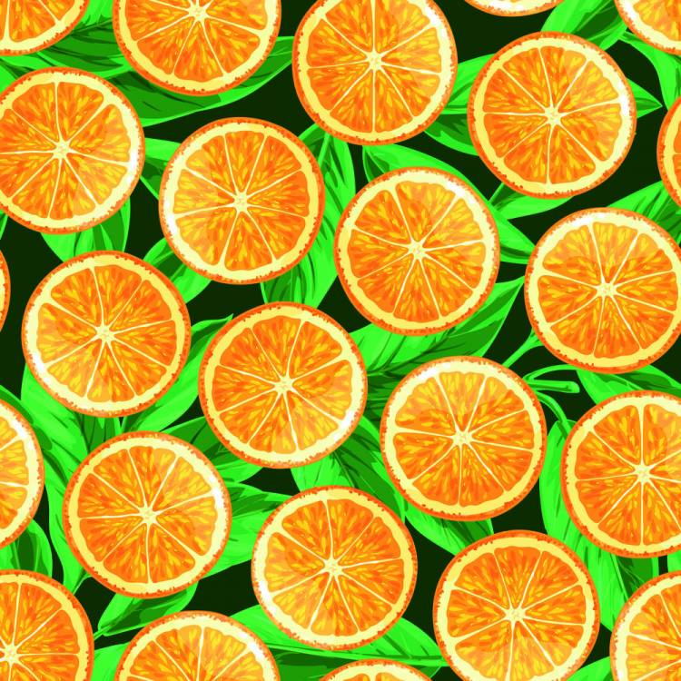 Обои Оранжевые апельсины для кухни на заказ
