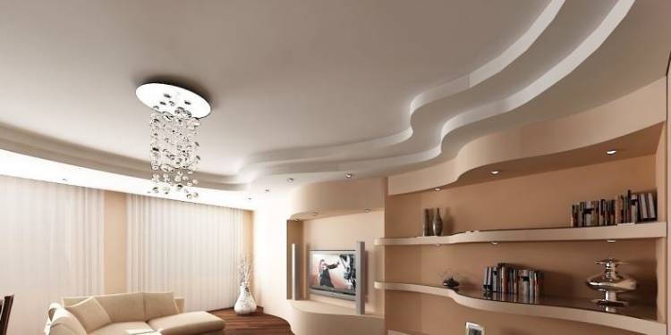 Дизайн потолка из гипсокартона (фото лучших идей)