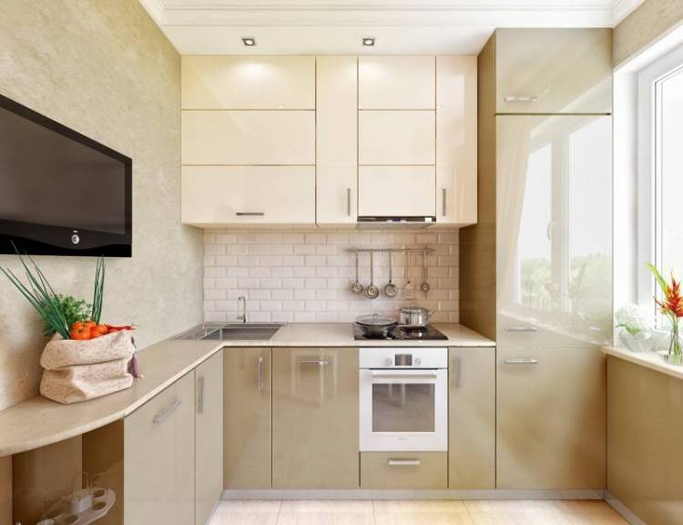 Дизайн угловых кухонь и их схемы с холодильником