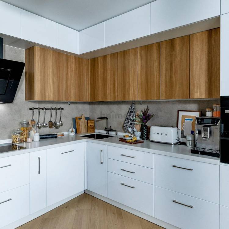 Угловая кухня с холодильником в углу: 86+ идей дизайна