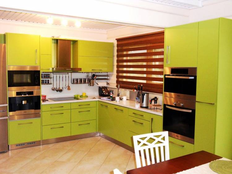 Зелёная кухня фото в интерьере, рекомендации, цветовые сочетания