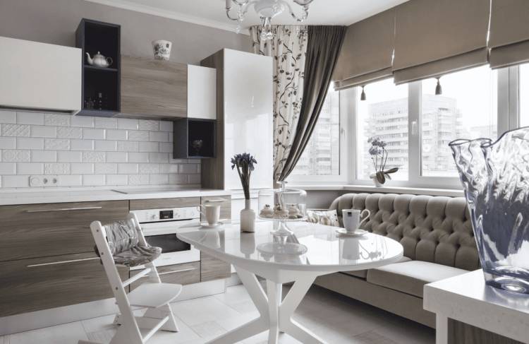 Интерьер кухни с угловым диваном: 110+ идей дизайна